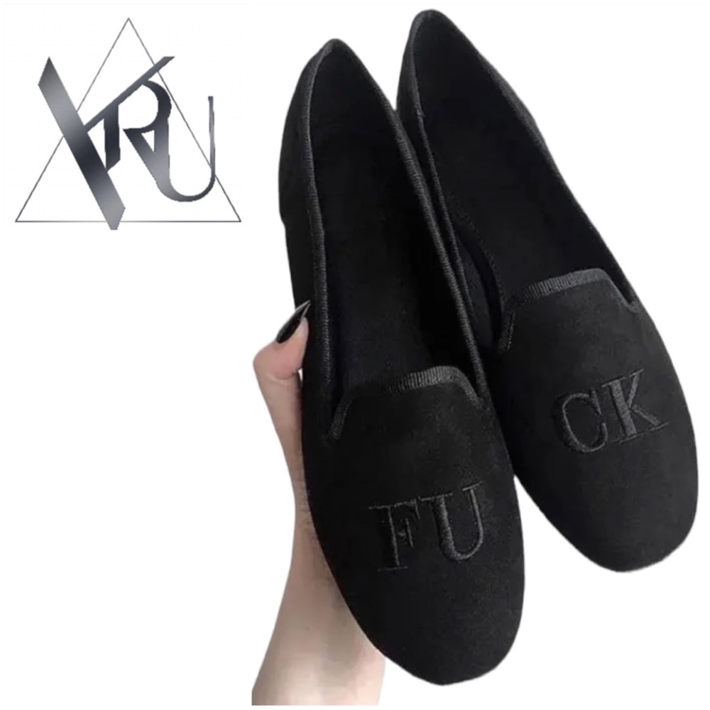 YRU Lavish Fuck Flats - Size 6